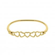 Pulseira Elegante de Corações Vazados Pulseira Elegante de Corações Vazados