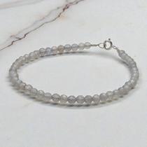 Pulseira Elementares Labradorita Pedra Natural Prata 925