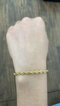 Pulseira Ello Baiano 4mm 18 cm feminino banhado a ouro 18k Pulseira Ello Baiano 4mm 18 cm feminino banhado a ouro 18k