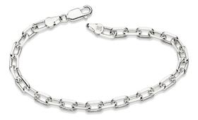 Pulseira Elo Cadeado Prata 22cm 925 Rommanel 850039