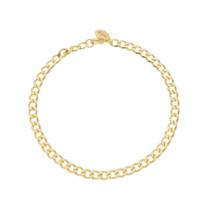 Pulseira Elo Groumet Banhada A Ouro 18K