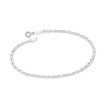 Pulseira elo groumet de prata 925 850062 Rommanel