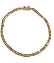 Pulseira elo grume ouro 18k amarelo com 21 cm.Rosangela lima joias