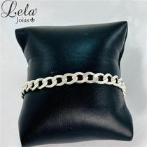 Pulseira elo grumet prata 925 7mm