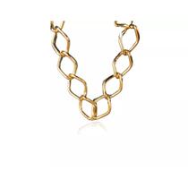 Pulseira Elo Losango Com Fecho Boia Folheado em Ouro 18k Pulseira Elo Losango Com Fecho Boia Folheado em Ouro 18k