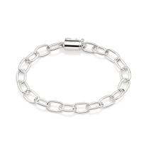 Pulseira elo oval de prata 925 850045 Rommanel Pulseira elo oval de prata 925 850045 Rommanel