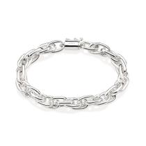 Pulseira elo oval duplo de prata 925 850044 Rommanel