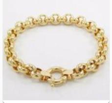 Pulseira elo Português Banada a ouro