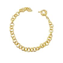 Pulseira Elo Português Grossa Com Fecho Bóia Pulseira Elo Português Grossa Com Fecho Bóia