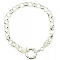 Pulseira Elo Portugues Grossa Prata Lei 925