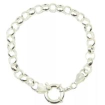 Pulseira Elo Portugues Grossa Prata Lei 925