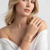 Pulseira Elo Torcido - Banhado em ouro 18k