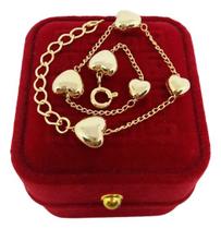 Pulseira Elo Veneziana 1mm Banhado a Ouro Pulseira Elo Veneziana 1mm Banhado a Ouro