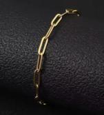 Pulseira Elos Banhada Ouro 18k em aço inox Com Extensor Luxo