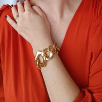 Pulseira Elos Banhada Ouro izagi Pulseira Elos Banhada Ouro izagi