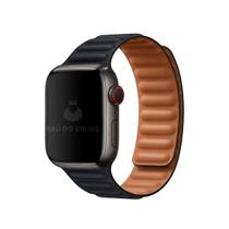 Pulseira Elos Couro Blackout Compatível Com Apple Watch