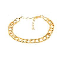 Pulseira Elos Duplos Em Ouro 18K