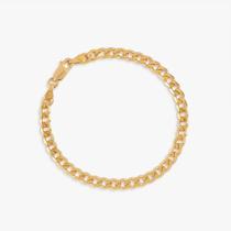 Pulseira Elos em Prata 925 com Banho de Ouro Amarelo 18k - 19 cm