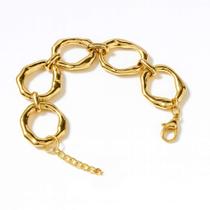 Pulseira Elos Orgânicos - Banhado em Ouro 18k Pulseira Elos Orgânicos - Banhado em Ouro 18k