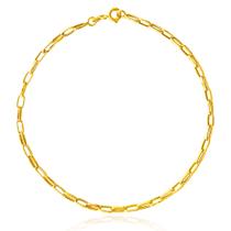 Pulseira Elos Ovais 2,5mm Ouro 18k 750