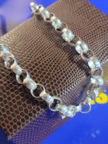 Pulseira Elos português 12 Gramas Maciça 6 mm Prata 950 Pulseira Elos português 12 Gramas Maciça 6 mm Prata 950