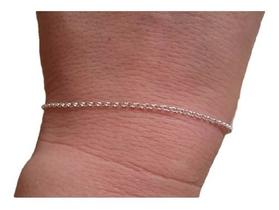 Pulseira Elos Portugueses C/ 18 Cm Prata 925 Pulseira Elos Portugueses C/ 18 Cm Prata 925