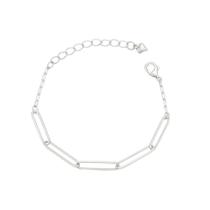 Pulseira Elos Retangulares - Banhada em Prata 925