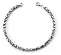 Pulseira em Aço Inoxidável 316l Estilo Trançada Vikings