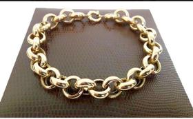 Pulseira em Elo Português Banhada a Ouro 18k Pulseira em Elo Português Banhada a Ouro 18k