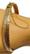 Pulseira Em Ouro 10k 416 Maravilhosa Bracelete 60 mm