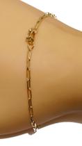 Pulseira Em Ouro 10k 416 Veneziana Pequena Fina 16 Cm