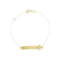 Pulseira em Ouro 18k Chapa Chapinha Menino