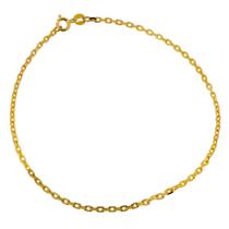 Pulseira em Ouro 18k Malha Cadeadinho Fio 50 20cm - PS20338