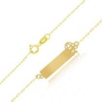 Pulseira em ouro 750, pulseira infantil menino em ouro 18k - Joias Danisam