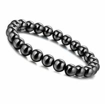 Pulseira em pedras hematita magnética 10mm Pulseira em pedras hematita magnética 10mm