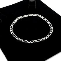 Pulseira Em Prata 925 Legítima 3x1 Grumet Maciça Masculina