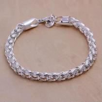 Pulseira em Prata 925 Trançada Clássica esterlina Pulseira em Prata 925 Trançada Clássica esterlina