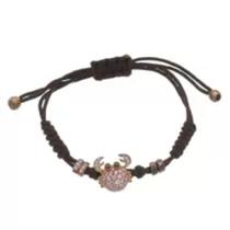 Pulseira em Prata Caranguejo Rosê - Ref: PUSH000056