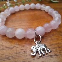 Pulseira em Quartzo Rosa Vibe Vital Pulseira em Quartzo Rosa Vibe Vital