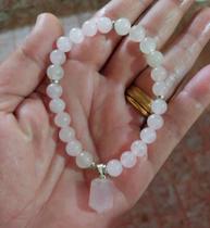 Pulseira em Quartzo Rosa