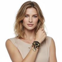 Pulseira em várias voltas, resinadas e pingente ZAMAC PX9937 Pulseira em várias voltas, resinadas e pingente ZAMAC PX9937