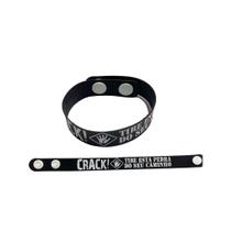 Pulseira Emborrachada Contra o Crack Preta - 25 Unidades Pulseira Emborrachada Contra o Crack Preta - 25 Unidades