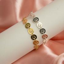 Pulseira Emojis Semijoia Feminina com Estilo Casual e Moderno Simonatto Pulseira Emojis Semijoia Feminina com Estilo Casual e Moderno Simonatto
