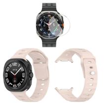 Pulseira Encaixe Inox Para Galaxy Watch Ultra 47 + Película - Tech King Pulseira Encaixe Inox Para Galaxy Watch Ultra 47 + Película - Tech King