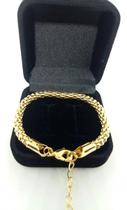 Pulseira Escama 5mm Idêntica A Ouro Banhado a Ouro