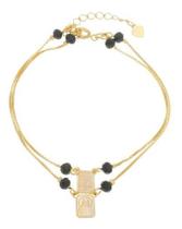 Pulseira Escapulário De Nossa Senhora Aparecida Com Cristais