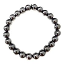 Pulseira Esfera De Hematita Cristal Natural Pedra Proteção Pulseira Esfera De Hematita Cristal Natural Pedra Proteção