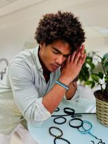 Pulseira Esferas De Pedra Natural Turquesa, Pedra Da Sorte Pulseira Esferas De Pedra Natural Turquesa, Pedra Da Sorte