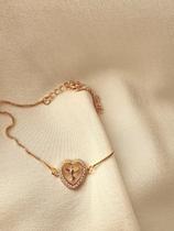 Pulseira Espirito Santo No Coração Zircônia Cravejada + Extensor Pulseira Espirito Santo No Coração Zircônia Cravejada + Extensor