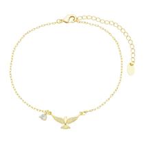 Pulseira espiríto santo zircônias folheado a ouro 18k Pulseira espiríto santo zircônias folheado a ouro 18k